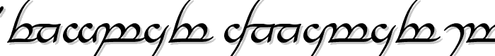 Tengwar Annatar Italic font